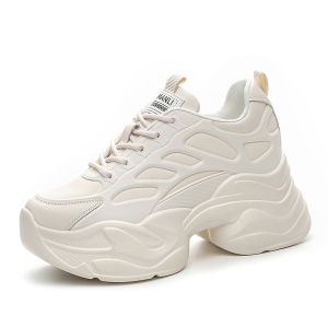 Womens Dad Shoes Thick Sole Breathable Sports Casual Sneakers Spring Summer New Style Heightening Shoes Comfortable All-Match