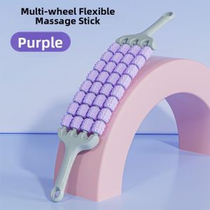 Flexible Muscle Relaxation Massage Stick 4 Rollers