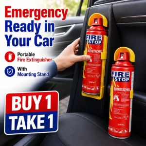 【BUY 1 TAKE 1】Portable Emergency Car Fire Stop Fire Extinguisher Mini Fire Extinguisher Car Fire Extinguisher Ready Car Fire Extinguisher Portable stand Fire Stop 500 ml for car motorcycle Bose Car Accessories