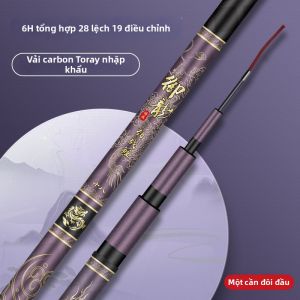 JINGZHANLI | Cần Câu Cá Siêu Nhẹ Cứng Cấp 6.3m