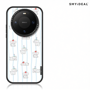 Smyideal | Magnetic Phone Case for HUAWEI mate Series with Striped Elephant Design