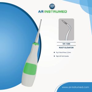 AR INSTRUMED Fig.1 Root-Picker 2.2mm 15cm AR Soft Handle Green 101-128S Professional Dental Instrument