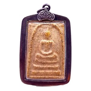 K278 พระสมเด็จ หลวงพ่อโต พิมพ์ใหญ่ วัดระฆัง ขนาด 3.0x4.5 ซม. เลี่ยม กรอบพระโบราณ พระสมเด็จวัดระฆัง