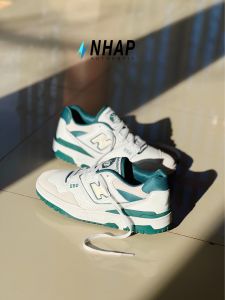 Giày nam nữ New Balance 550 White Green Cream chính hãng