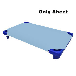 1PC Toddler Daycare Cot Sheets Breathable Solid Color Cots Fitted Sheet for Boy Girls Pre-School Naptime Cot Sheets Kids Bedding
