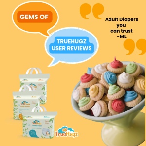 TrueHugz Adult Diapers SAMPLE PIECE (Pullup pants Tape) Disposal Underwear Comfort-First