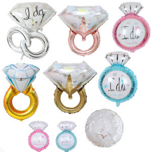 Diamond Ring Balloon Diamond Qixi 520 Valentines Day Proposal Bridegroom Bride Confession Creative Layout Surprise Aluminum Film
