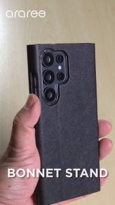 [READY STOCK] Araree Samsung Galaxy S25 Ultra Case Bonnet Stand Premium Hand Made Case and Casing