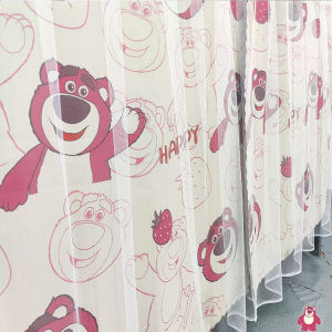 Thickened Self-Adhesive Bed Curtain for Dormitory Student Magic Tape Light Blocking Upper Bunk Bed Curtain Kuroko