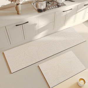 Super Absorbent Shower Bath Mat Bathroom Anti-Slip Carpet Rug Simple Kitchen Entrance Soft Door Bathtub Side Bath Mat Home Decor