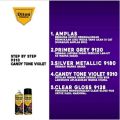Pilok Pilox Pylox Diton Premium Candy Tone Ungu Violet 9310 Cat Semprot Candy Ungu Violet Cat Warna Transparan 400 Ml cc Tahan Bensin. 