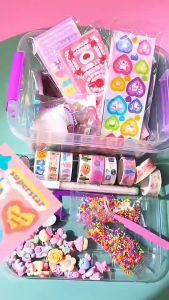 40/60/100 Pcs Stiker Motif Kartun Anak Natal Perempuan Kawaii Momo Saus Kartun Tangan Akun Stiker Set Hewan Peliharaan Shiny
