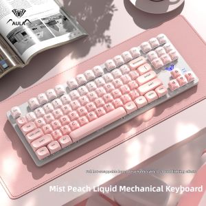 AULA | Hot Swappable Wired Mechanical Keyboard for Girls Aesthetic Gift Gaming and Office