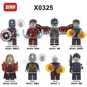 Marvel Zombie Iron Man Captain America Falcon Third Party Assembly Blocks Figure Small Toys X0325 XINH Super Hero Building Blocks