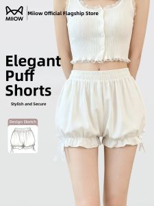 MiiOW | Blossom-design Wide-leg Lightweight Summer Anti-peeking Safety Shorts