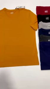 (XẢ KHO) Áo thun nam tay ngắn cổ tròn KWIN TAG 240K cổ tròn chất mềm mát thoáng mát KTSR06