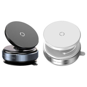 Magnetic Vacuum Suction Cup Car Phone Stand 360 Rotatable Universal GPS Navigation Stand for Car Gym Mirror Shower