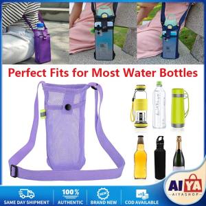 Water Bottle Holder with Adjustable Shoulder Strap Phone Bag Sling Water Bottle Sleeve for Sports Gym Hiking Camping