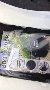 Waterproof Grill Cover Anti Dust BBQ Protective Case Charcoal Electric Barbeque Garden Grill Protection Outdoor 3 Sizes Black