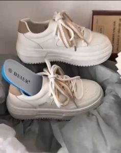 Minangstuff.id: Sepatu Wanita Sneakers Hak Tinggi Bertali Kasual Mt-114