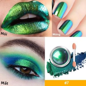 Phấn Mắt Đa Sắc Tố Nhiều Màu Sắc Duochrome Chameleon Shimmer Infinite Chrome Lâu Trôi Không Thấm Nước Màu Mắt Đơn Sắc