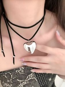 Necklace Red Heart Love Kalung Choker | Kalung Rantai tulang selangka "Hati Merah" | Valentine