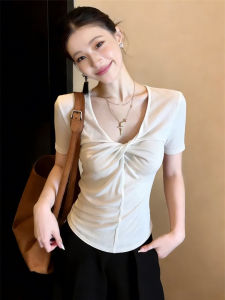 Tencel V-Neck Slimming T-Shirt