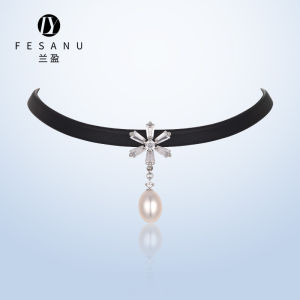 FESANU | Choker Necklace Slimming Freshwater Pearl Pendant
