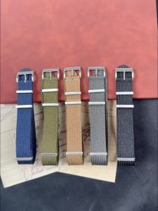 High Quality Fabric Watchband 18mm/20mm/22mm Woven Nylon Watch Strap One Piece Weave Military Men Watch Band for Omega for Seiko