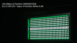 Sae504 200W 960 RGB LED Marquee Strobe Light (8 segments) Flashing Stormy Wash Dynamic Lights with DMX512 for Live Show KTV Nightclub DJ Wedding Bar Disco Event Stage Party