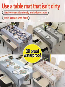 Picnic cloth/Tablecloth Oil Proof Waterproof Antifouling Cover Outdoor Dining Table Cloths 4/6/8 seater