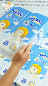 GAIFEEL 5 Gói Khăn Giấy Dây Rút Treo Tường Giấy Vệ Sinh Gia Đình Khăn Ăn 6400 Tờ 4 Lớp