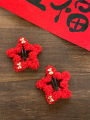 Red Star Heart Shaped Children's Hair Clips Side Bangs Girls Hair Accessories Baby Girl Hair Decorations Korean Style Hair Barrettes. 
