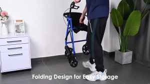 Elderly shopping cart can sit portable folding shopping cart elderly scooter crutches to assist driving