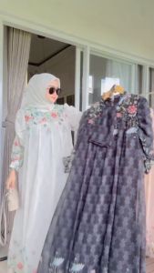(COD) MIDI DRESS WANITA BUSUI RAYON PREMIUM // GAMIS RAYON MOTIF TERBARU // KOLINDA MIDI DRESS