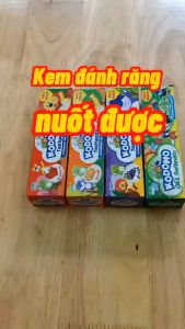Kem đánh răng cho bé kem đánh răng trẻ em kem đánh răng Kodomo hàng công ty chính hãng 45g có đủ hương dâu cam nho  dưa lưới