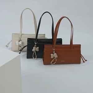 [ LUNERA ] - Tas Selempang Wanita Kulit PU Tali Bisa Diatur Syal Pita Tahan Air - Estelle