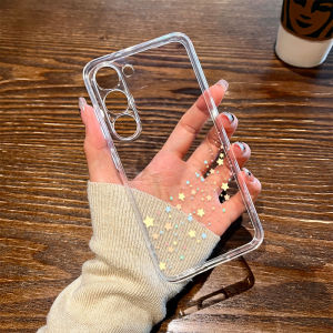 Transparent Star Petal Cartoon Phone Case for Samsung S24 S25 Ultra S23 plus S22 Female New Model S21FE Creative Note20 Case
