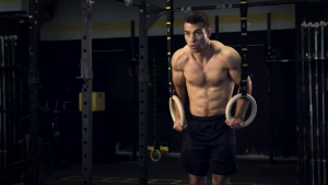 Wood Gymnastic Rings with Quick Adjust Numbered Straps Full Body Workout Calisthenics Home Gym