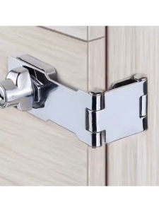 Chốt Khóa Cửa Tủ Kệ Ngăn Kéo Hộc Bàn 90° Kèm Khóa An Toàn Bảo Mật