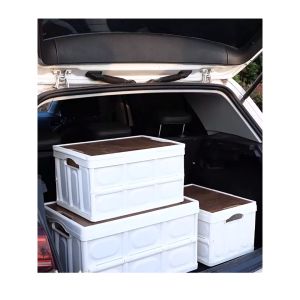 Bàn gấp gọn kết hợp hộp đựng đồ đa năng bằng nhựa Khả năng chịu tải mạnh mẽ Thùng trữ đồ-LUMBL