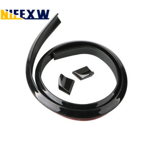 Car Rear Spoiler Universal Car Trunk Spoiler Roof Lip Kit with Glossy Black 5D Carbon Fiber Pattern Punch-Free Installation 1.5M