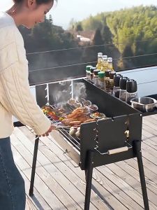 grill outdoor courtyard bbq portable barbecue stove