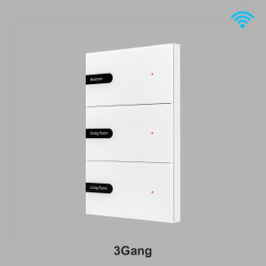 MANHOT WiFi Smart DIY Name Switch Smart Glass Panel Push Button Switch Radar Sensing Switch Work With Tuya Alexa Google Home