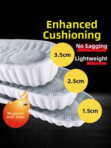 ZUYINBULUO | Invisible Shock Absorbing Sports Insoles 3cm