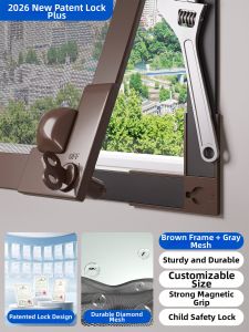 ZTION | Magnetic Outward Opening Screen Mesh Mosquito-proof Steel Screen