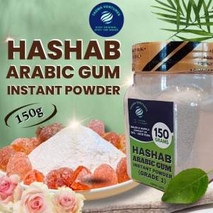 Hashab Arabic Gum Instant Powder Grade 1 Acacia Gum - Natural | Asli | Best Quality