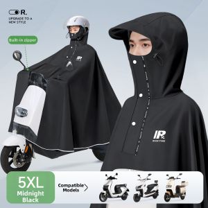 WEICHENGNEI | Stormproof Full Body Raincoat for Scooters and Motorcycles Extra Large and Thick