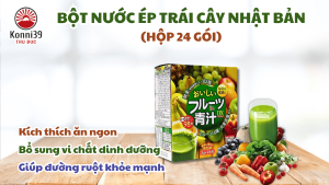 BỘT NƯỚC ÉP 98 LOẠI TRÁI CÂY TỔNG HỢP CỦA NHẬT (24 GÓI/HỘP) - HÀNG NỘI ĐỊA NHẬT