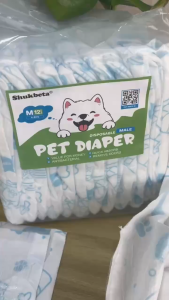 [Buy 2 Get 1 ]Shukbeta Pet Male Female Diaper Dog Belly Wrap Complete Package (12 pcs per pack)